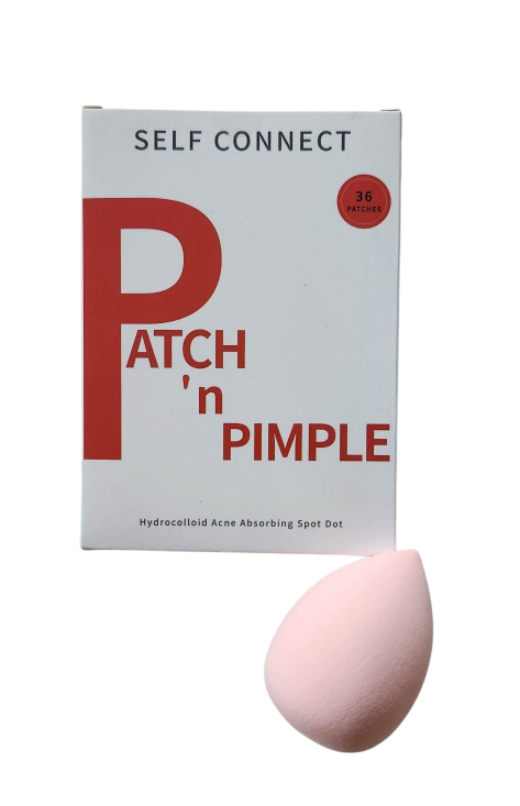 Patch 'n Pimple  Patches + Pink Makeup Sponge